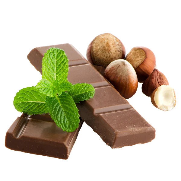 Partes de chocolate —  Fotos de Stock