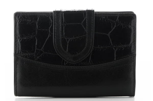 Black Leather Purse — Stock Photo, Image