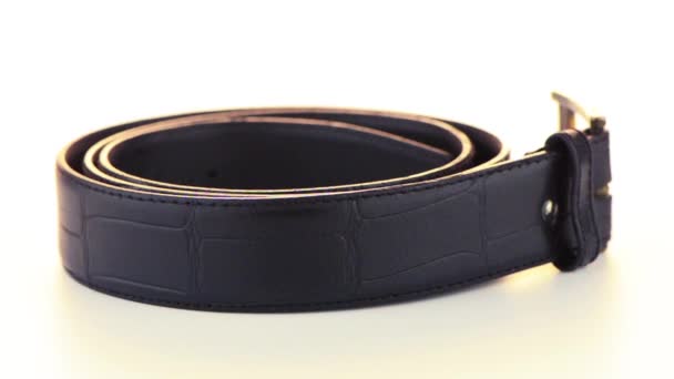 Leather belt — Stock Video