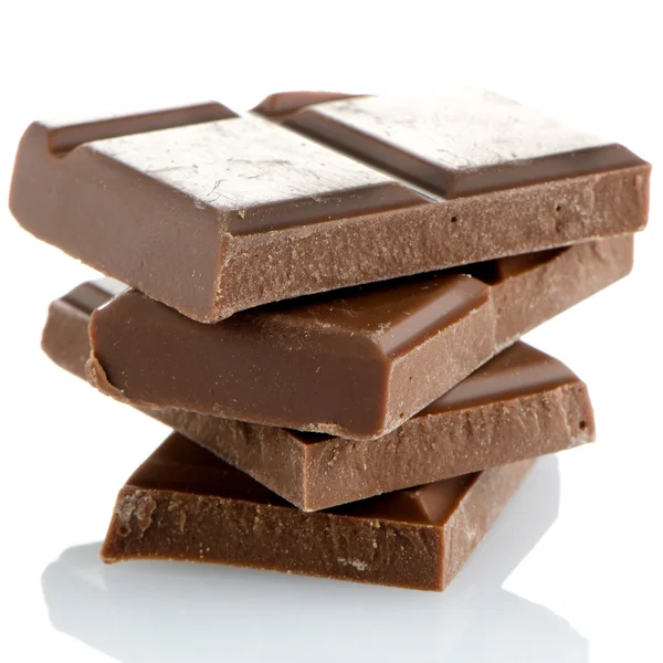 Close-up detail van chocolade delen — Stockfoto