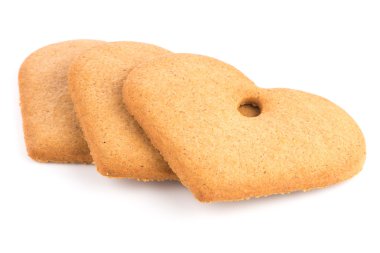 Noel dekorasyon: gingerbread şeklinde kalp