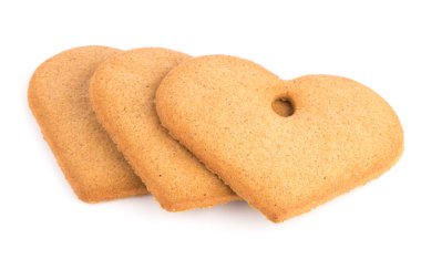 Noel dekorasyon: gingerbread şeklinde kalp