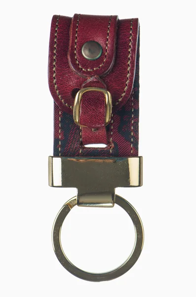皮革钥匙链 — 图库照片