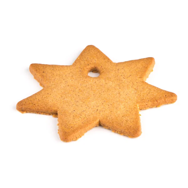 Christmas decoration: star shaped gingerbread — Stock Photo, Image