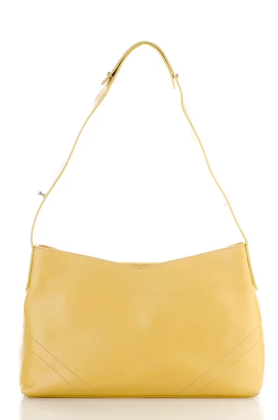 Bolsa de couro amarelo Womanish — Fotografia de Stock