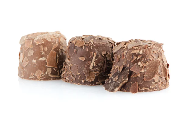 Hnědé čokoládové bonbony — Stock fotografie