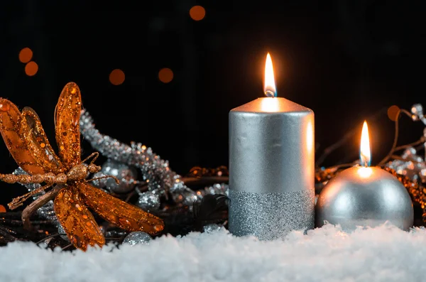 Kerstkaarsen — Stockfoto