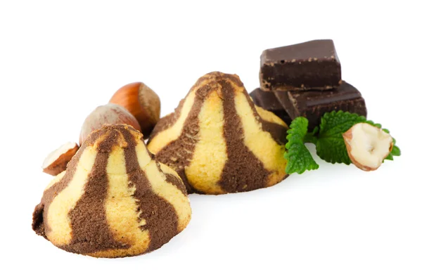 Biscotti al cioccolato fatti in casa — Foto Stock