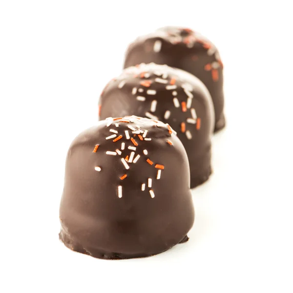 Marshmallows revestidos de chocolate — Fotografia de Stock