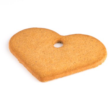 Noel dekorasyon: gingerbread şeklinde kalp