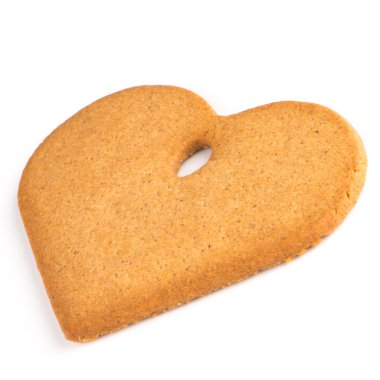 Noel dekorasyon: gingerbread şeklinde kalp