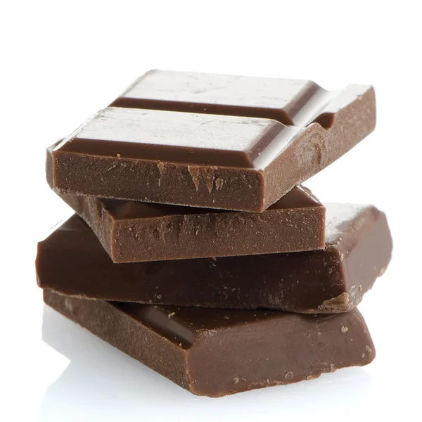 チョコレートの部分のクローズ アップの詳細 — ストック写真