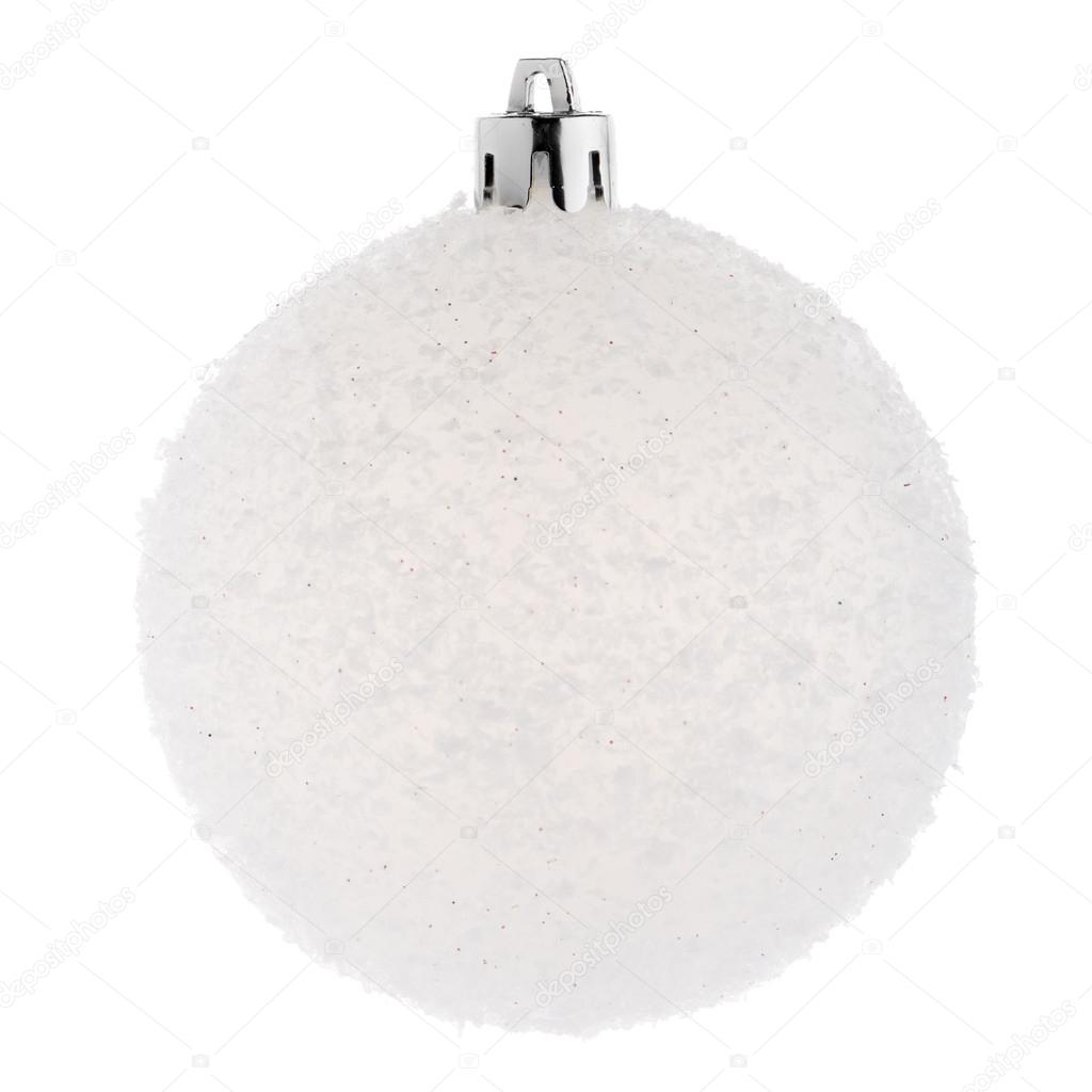 White Christmas bauble