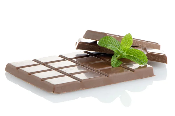 Close-up detail van chocolade delen — Stockfoto