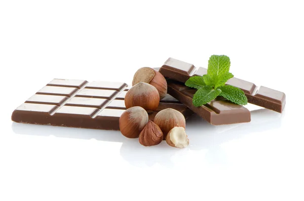 Części czekolady — Zdjęcie stockowe