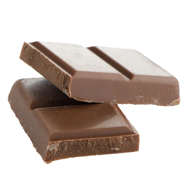 Close-up detail van chocolade delen — Stockfoto