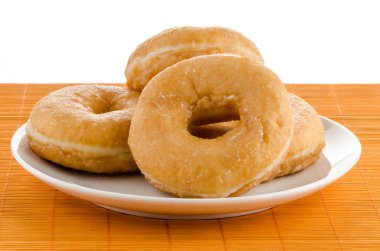 Donuts on a plate clipart