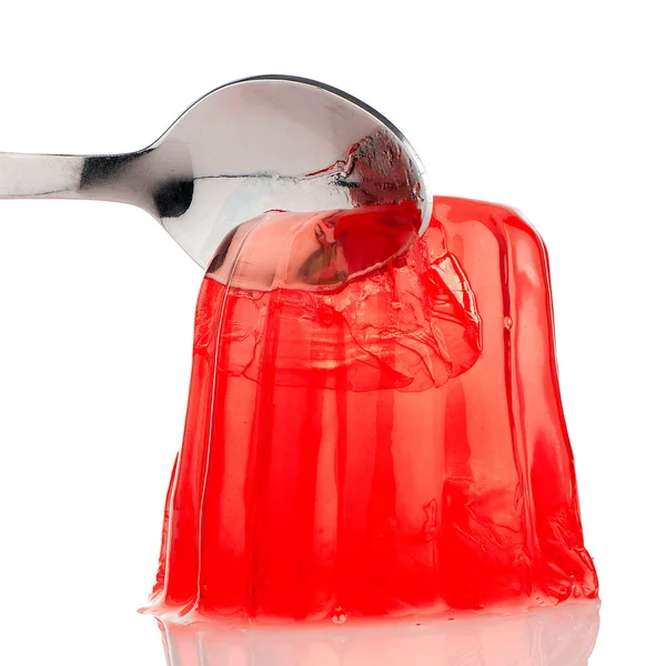 Erdbeergelatine — Stockfoto