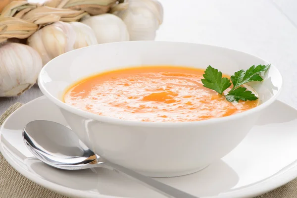 Kürbissuppe — Stockfoto