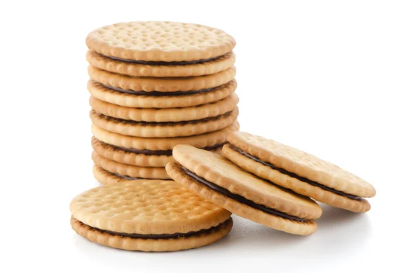 Galletas sándwich con relleno de chocolate — Foto de Stock