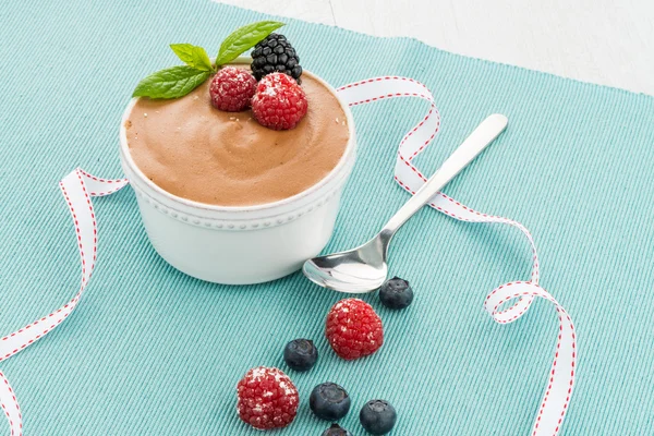 Mousse de chocolate — Fotografia de Stock