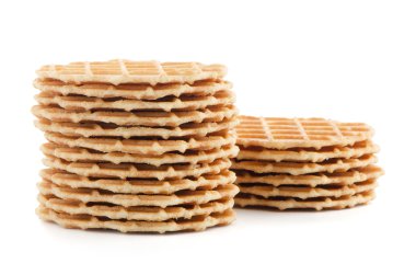 tatlı waffle yığını