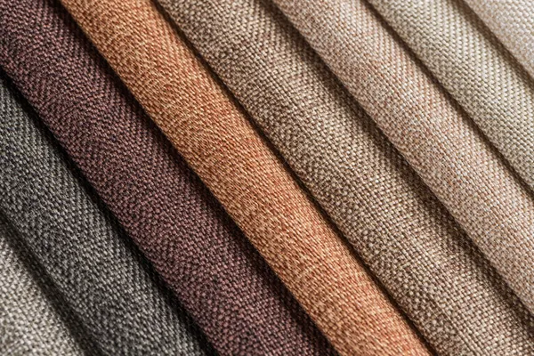 Multi color fabric texture samples — Stock Photo, Image