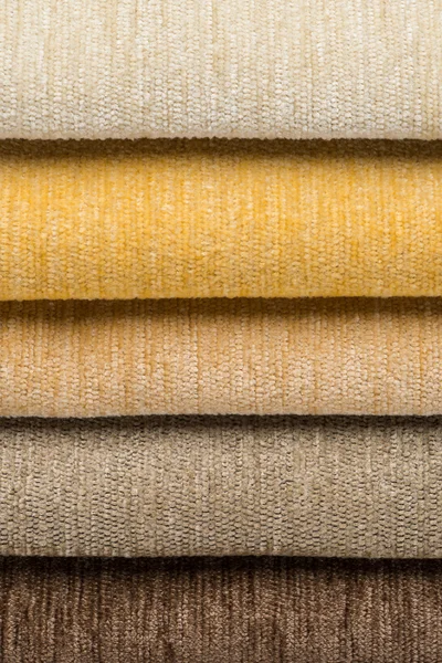 Multi color fabric texture samples — Stock Photo, Image