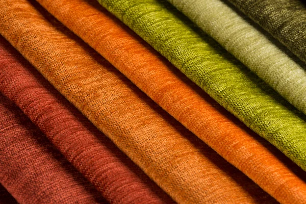 Échantillons de texture de tissu multi couleur — Photo