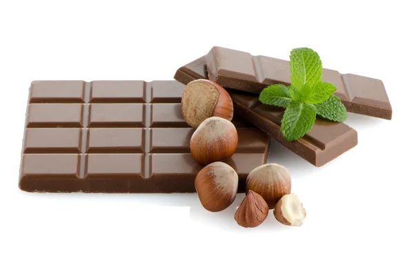 Chocolate parts — Stock Photo, Image