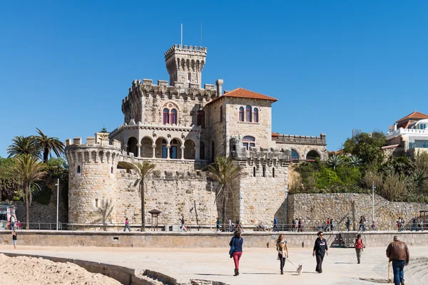 Castillo en la playa de Tamariz — Foto de Stock