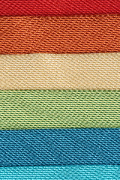 Multi color fabric texture samples — Stock Photo, Image