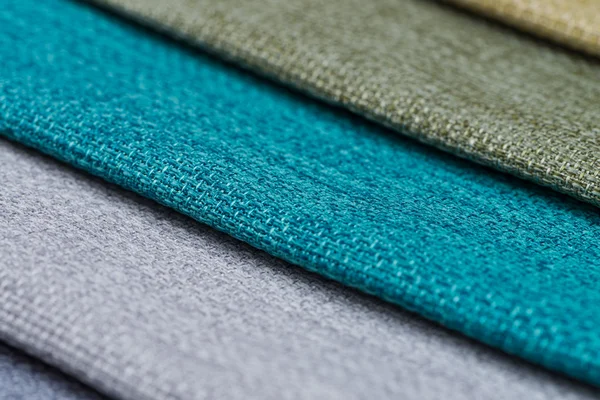 Multi color fabric texture samples — Stock Photo, Image