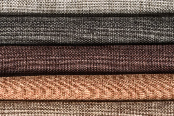 Multi color fabric texture samples — Stock Photo, Image