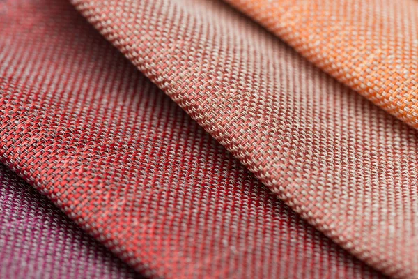 Multi color fabric texture samples — Stock Photo, Image