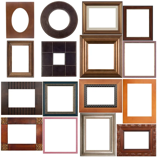 Set of wooden frames — Stock Photo, Image