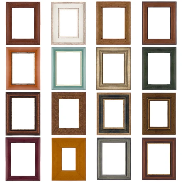 Set of wooden frames — Stock Photo, Image