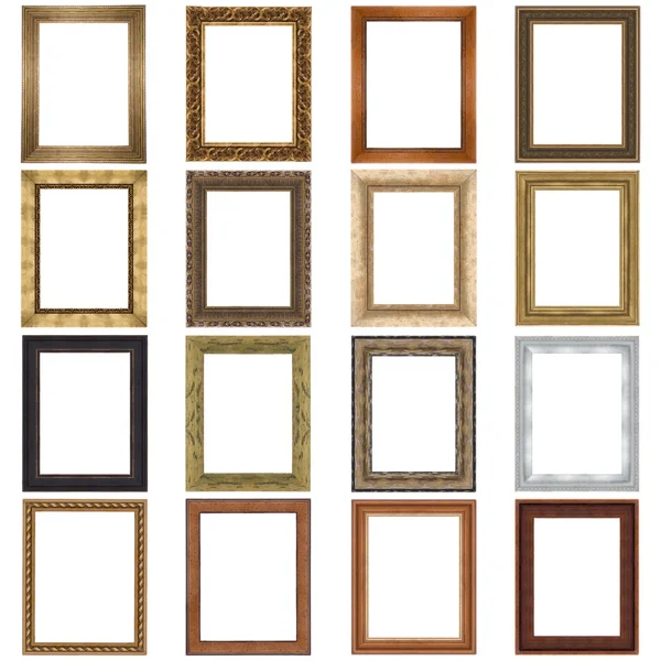 Conjunto de quadros de madeira — Fotografia de Stock