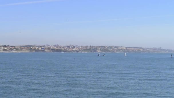 Baía de Cascais, portugal — Vídeo de Stock