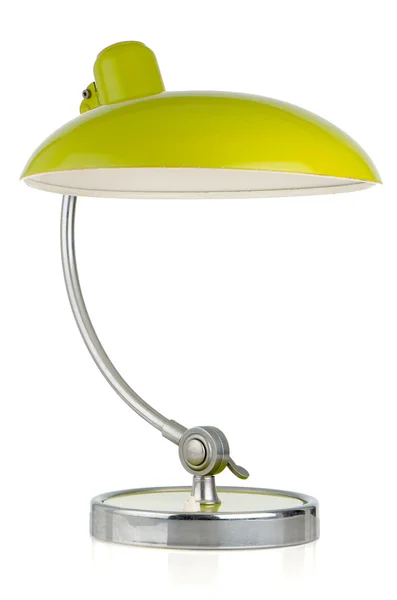 Lampy retro zielony stół — Zdjęcie stockowe