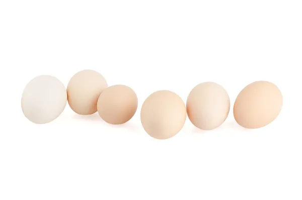 Шесть яиц — стоковое фото