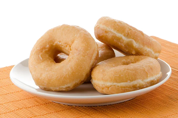 Donuts on a plate — Stock Photo, Image