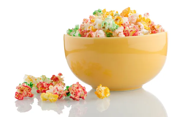 Kom van popcorn — Stockfoto