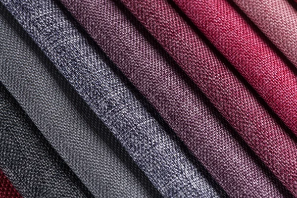 Échantillons de texture de tissu multi couleur — Photo