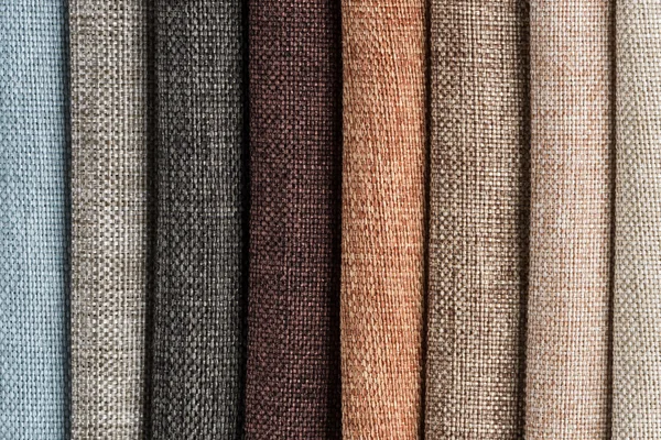 Échantillons de texture de tissu multi couleur — Photo