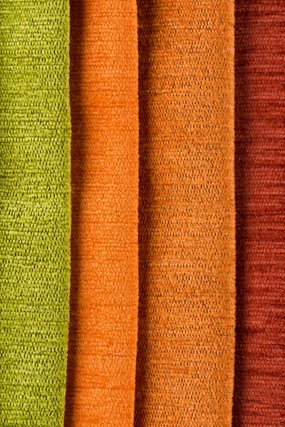 Multi color fabric texture samples — Stock Photo, Image