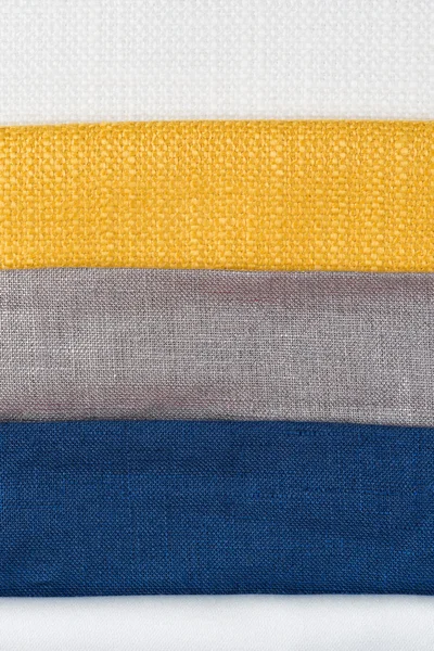 Multi color fabric texture samples — Stock Photo, Image