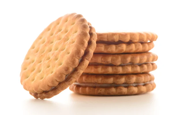 Galletas sándwich con relleno de vainilla — Foto de Stock