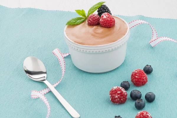 Mousse de chocolate — Fotografia de Stock