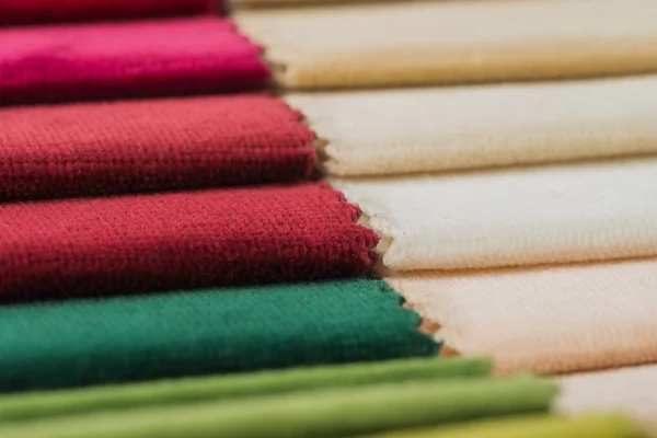 Multi kolor tkanina tekstura próbek — Zdjęcie stockowe